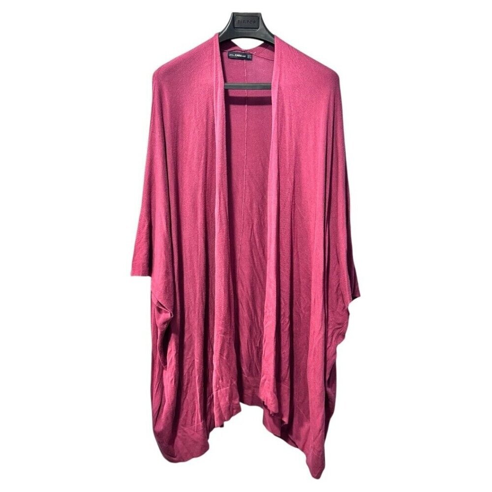 Zara Knit Berry/burgundy viscose nylon light‎ weight sweater